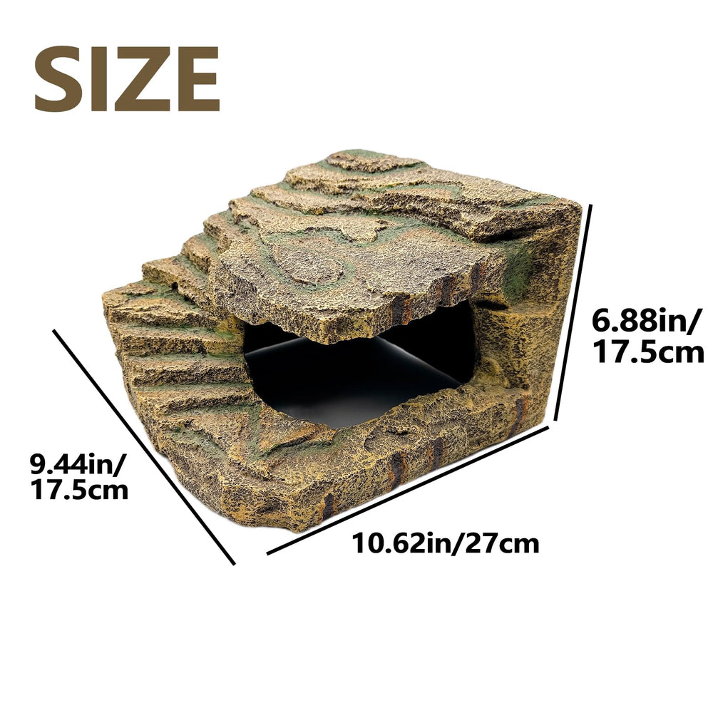Kathson Extra Large platform ensures stability for larger reptiles during sunbathing and resting