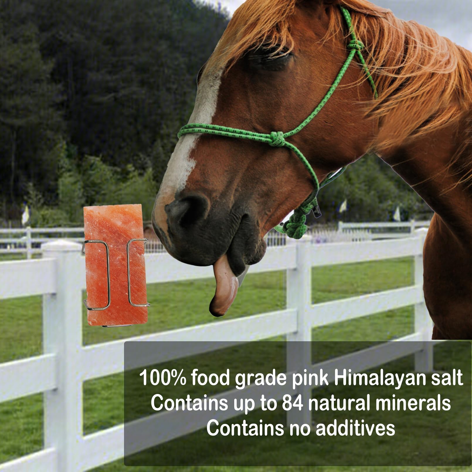Kathson Himalayan salt block outdoors showing durability for livestock use.