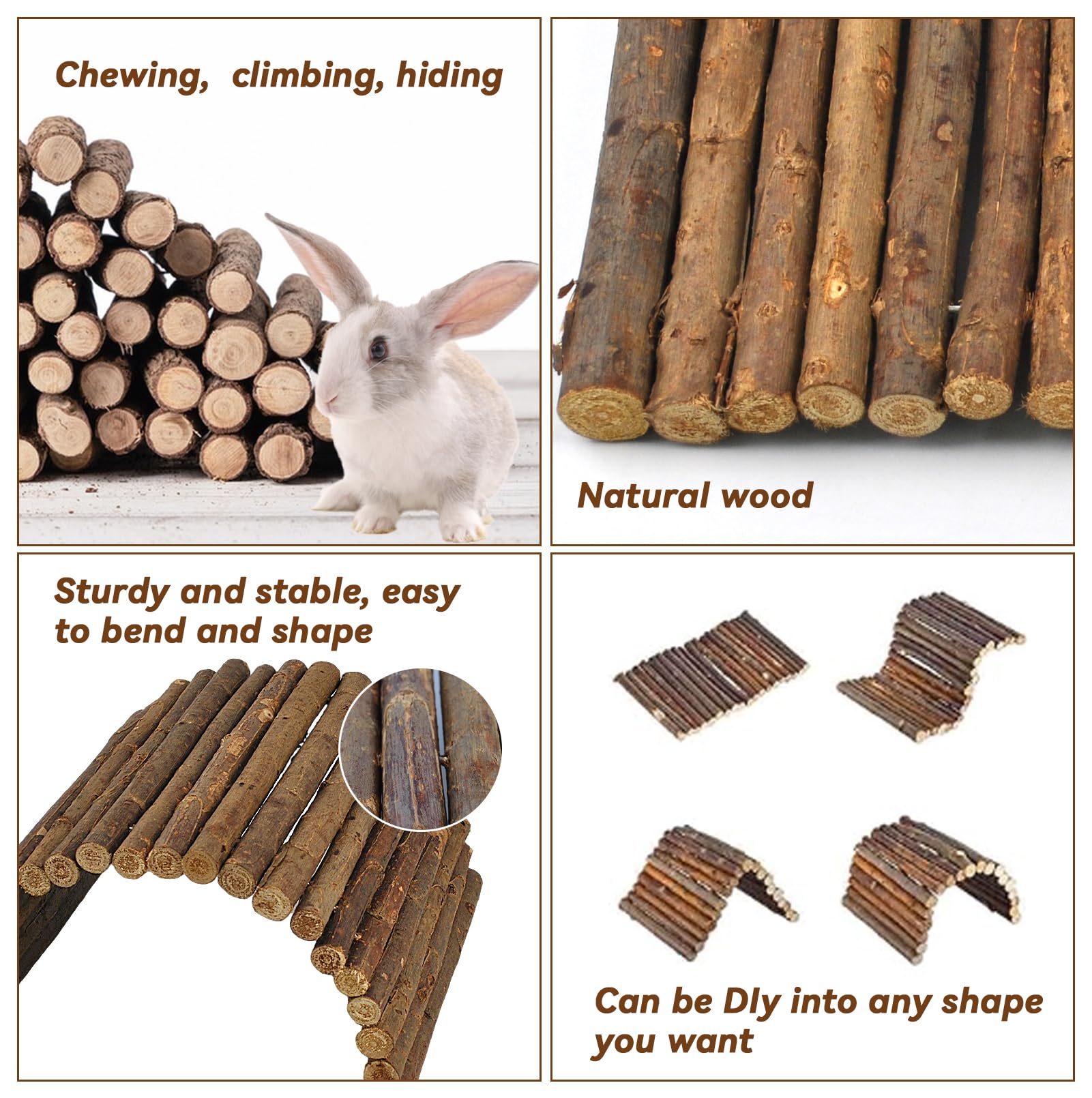 Kathson large rodent interior view highlights sturdy, durable wooden construction.