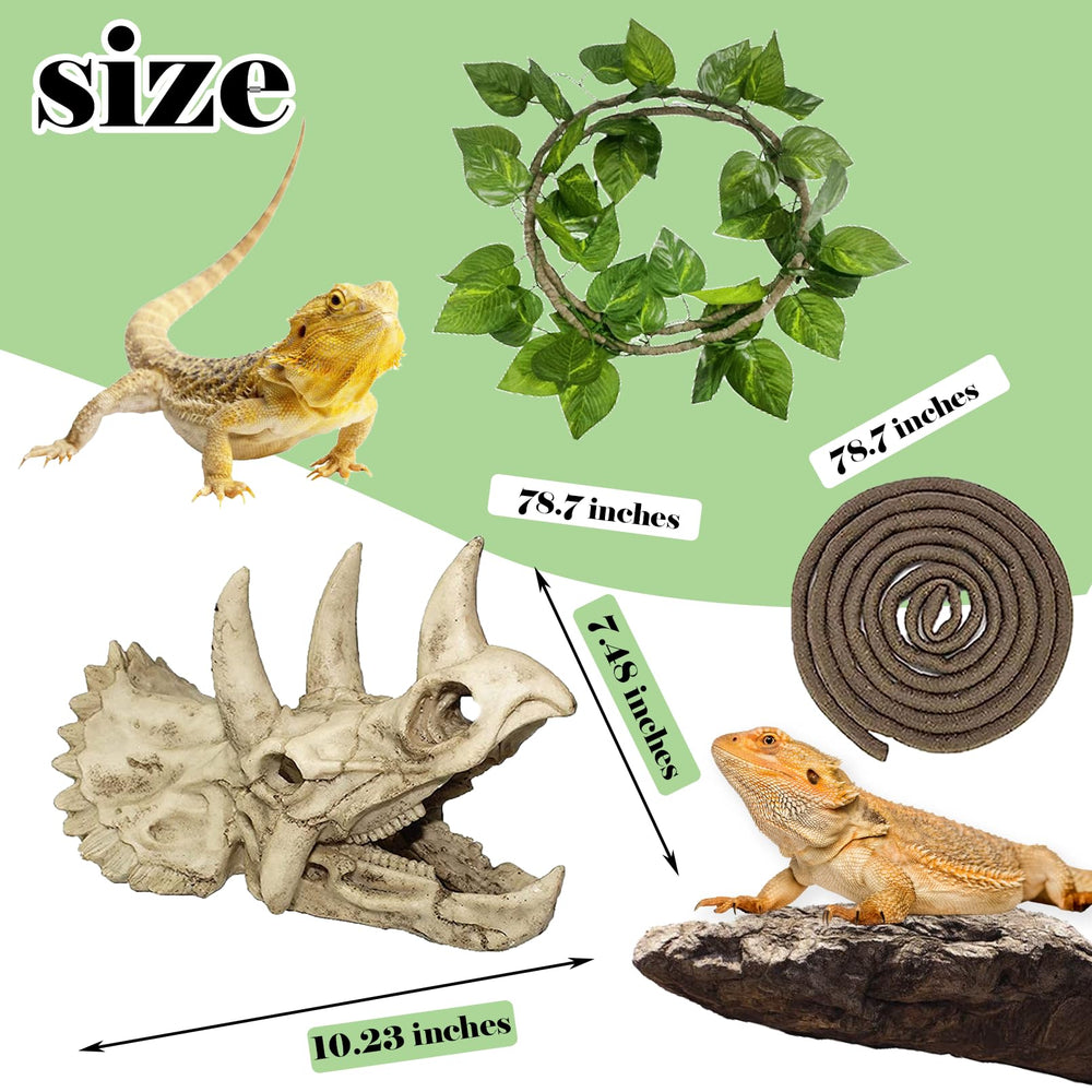 Kathson reptile terrarium setup supports a wild-like environment with caves and foliage.