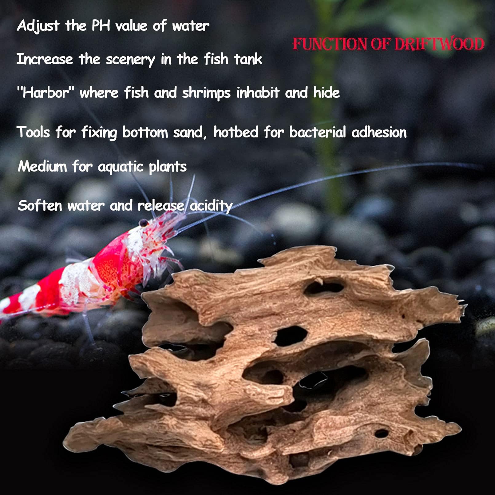 Kathson natural driftwood weathered look enhances aquarium realism