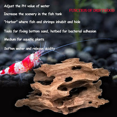 Kathson natural driftwood weathered look enhances aquarium realism