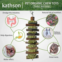 Kathson natural fruitwood branches offer safe chewing enrichment.