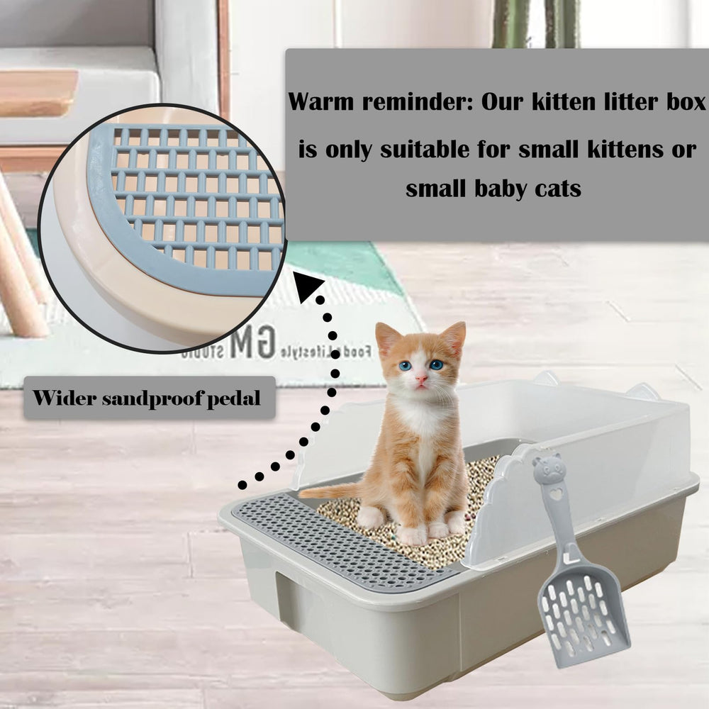 Kathson open-air litter tray fits small spaces and quick checks.