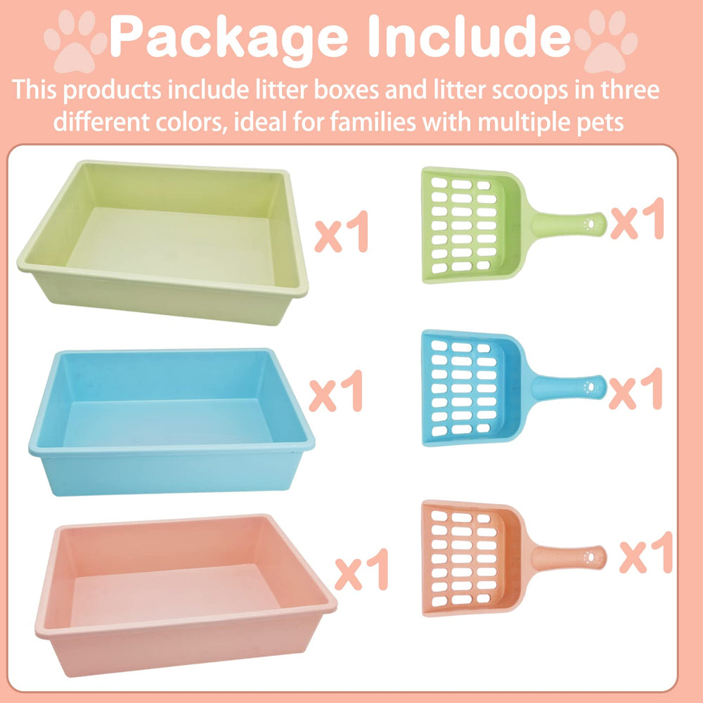 Kathson open-design cat litter box promotes airflow and odor control