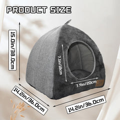 Kathson Rabbit Bed Warm Hideout inside view shows plush interior for secure resting