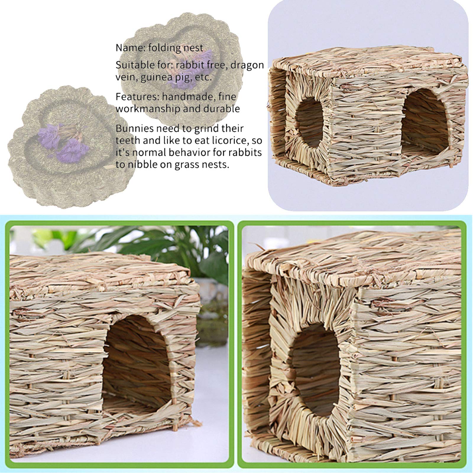 kathson grass-house in-cage setup secure and easy to place