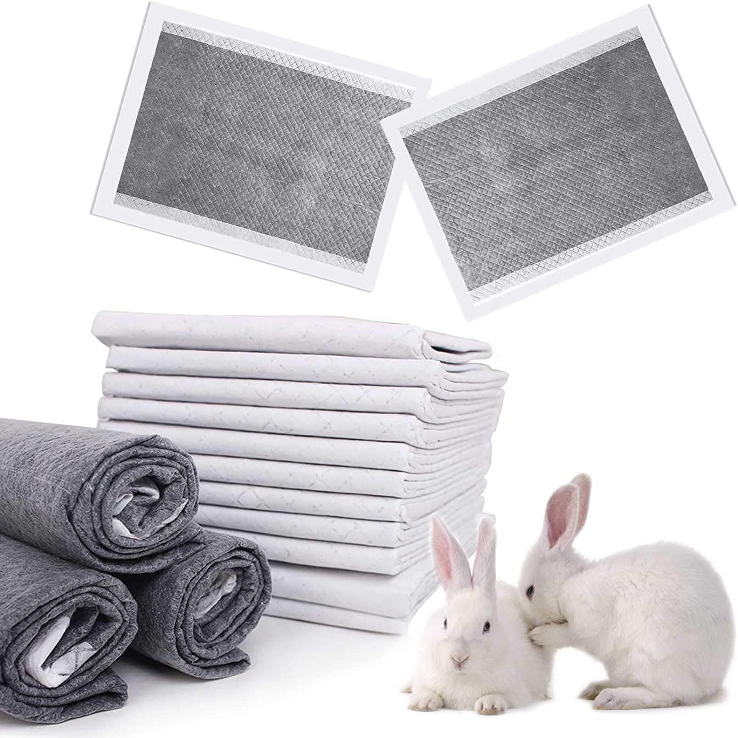 kathson rabbit pads absorbent quick-dry surface keeps cage dry and comfortable