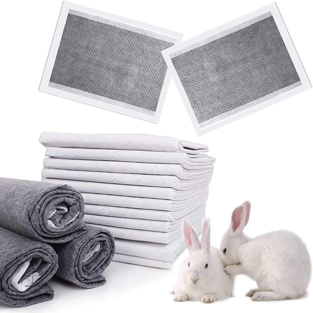 kathson rabbit pads absorbent quick-dry surface keeps cage dry and comfortable