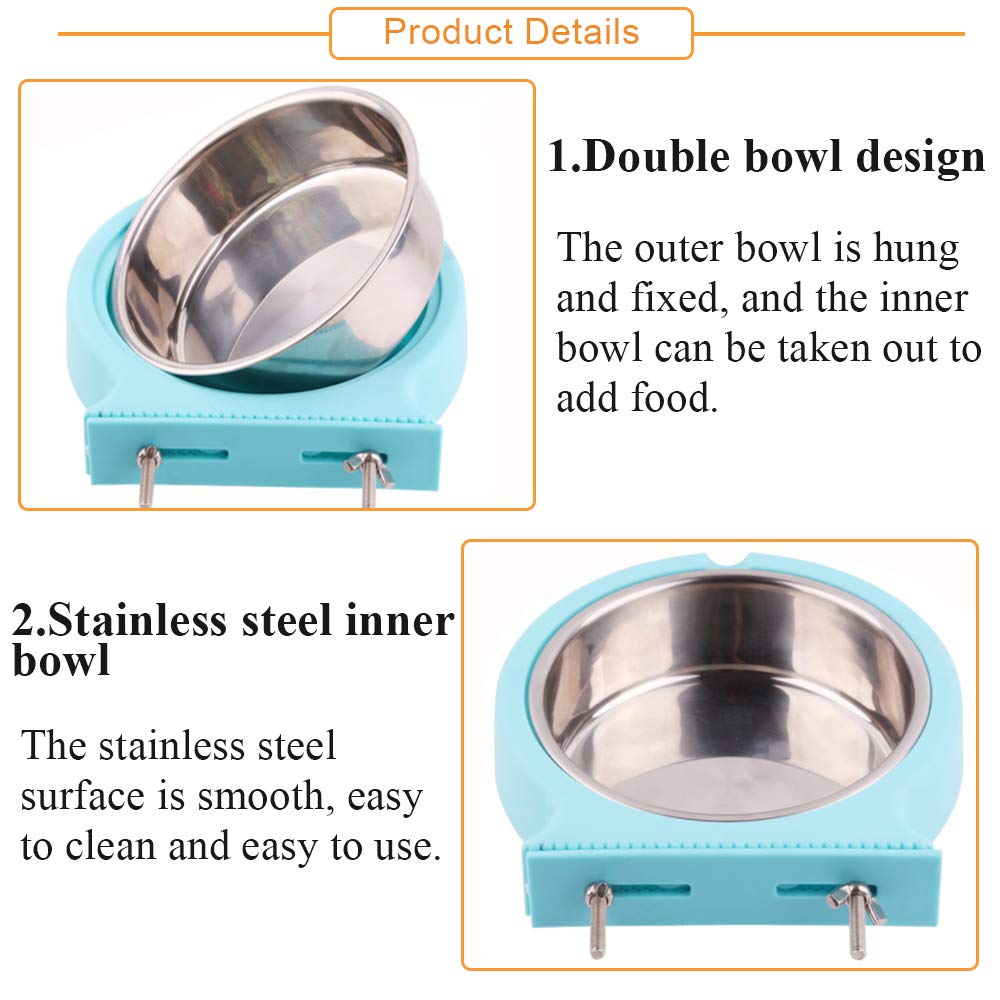 Kathson removable inner stainless steel bowl makes refilling and cleaning quick.