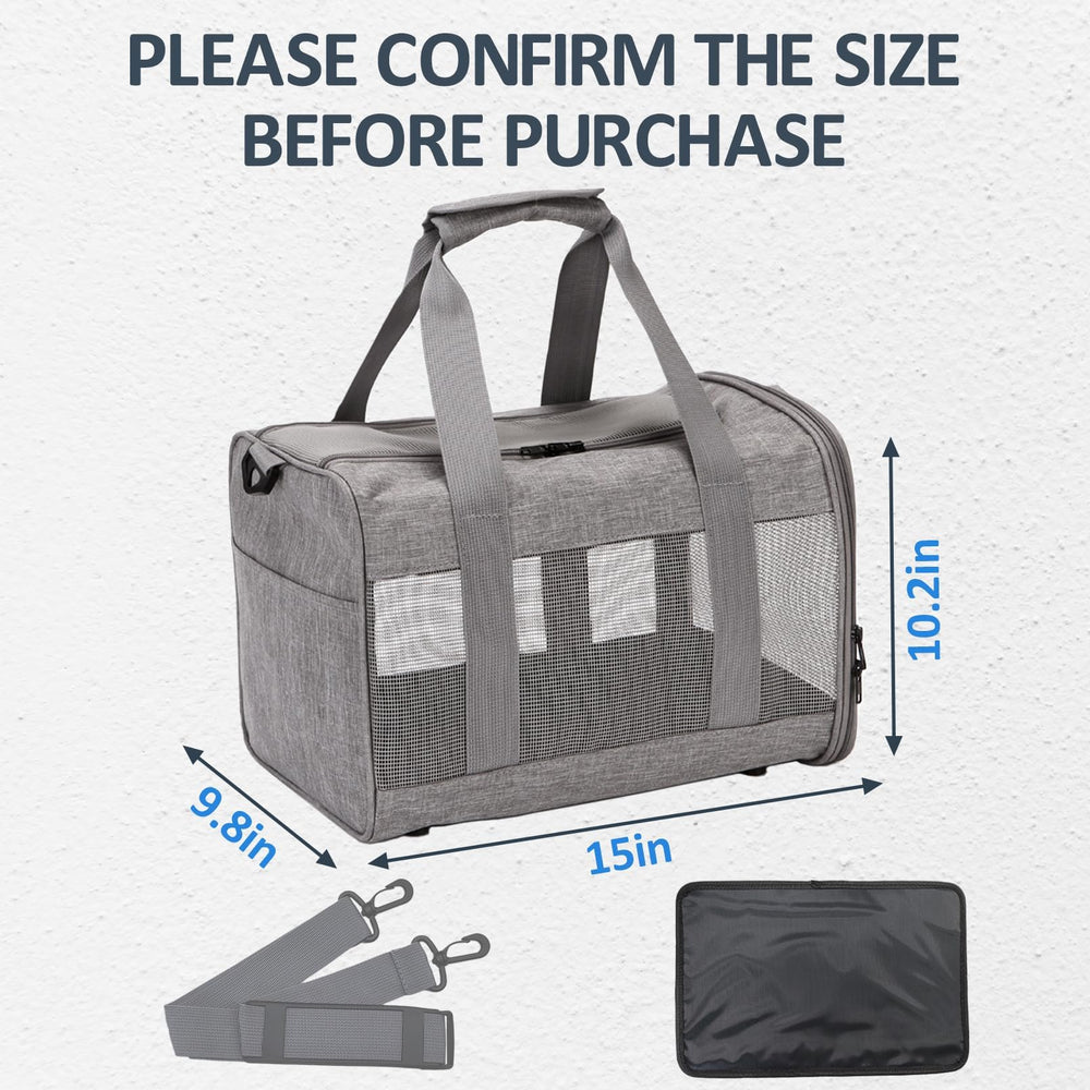 kathson carrier bag side pocket detail for food and toys