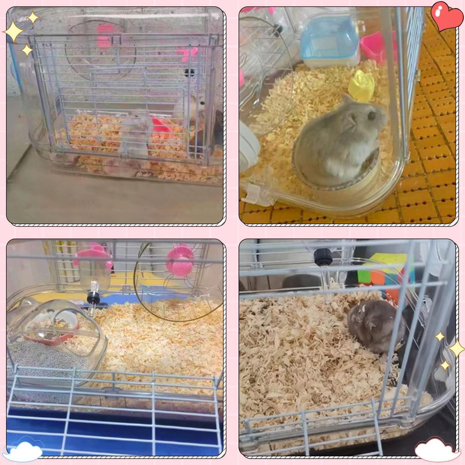 Kathson small animal carry cage size fits dwarf hamsters, gerbils, and mice.