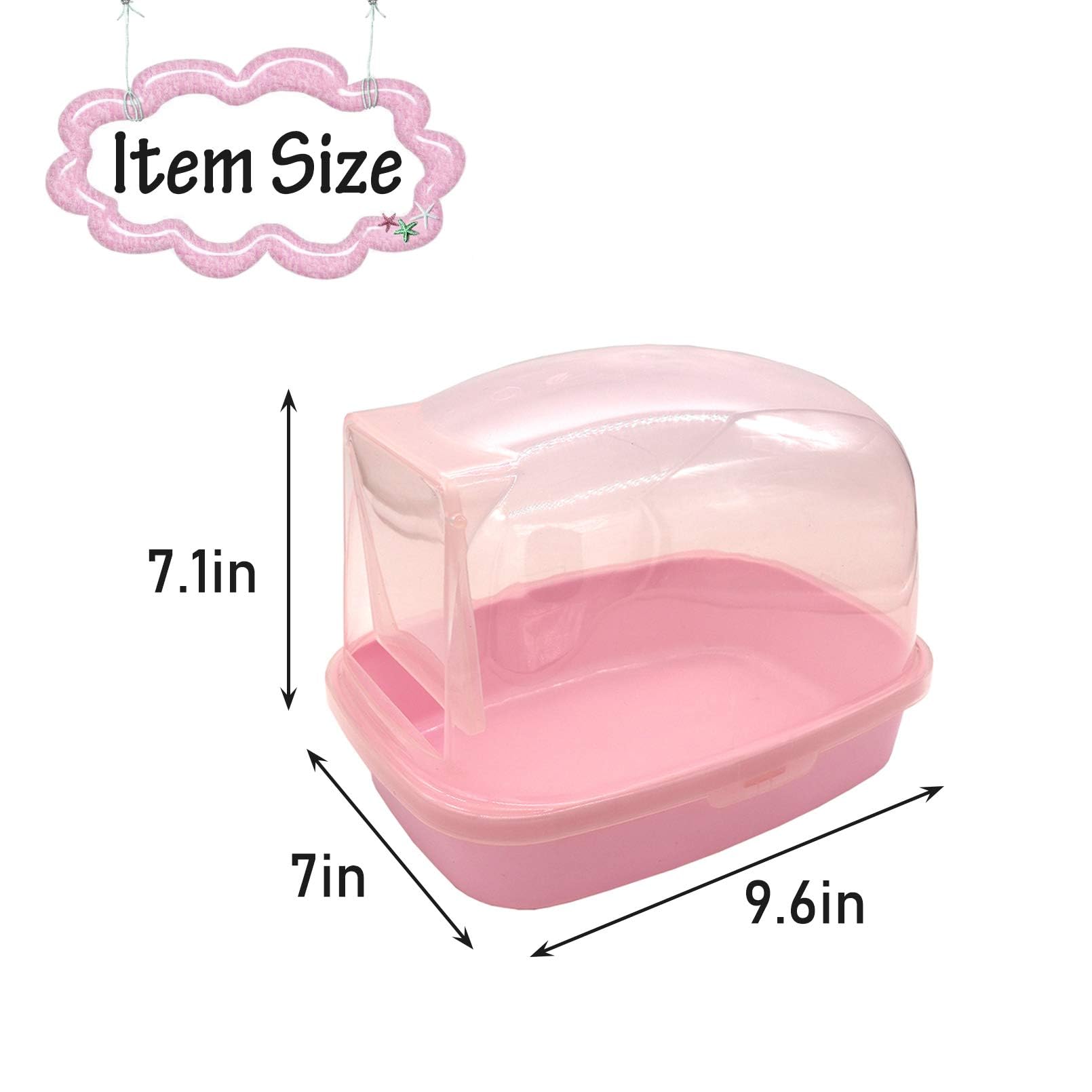 Kathson small-animal sand bath container versatile setup supports grooming and enrichment.