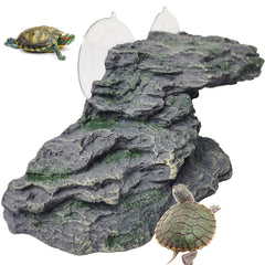 Kathson Turtle Basking Platform close-up showing natural rock texture for realistic terrarium decor