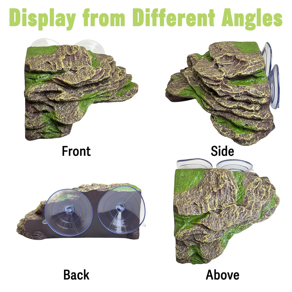 kathson turtle platform natural rock look blends with habitat