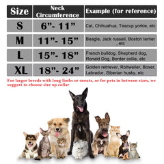 Katoggy collar inflable con cierre, ajuste seguro para razas pequeñas