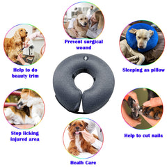 Katoggy inflatable dog cone collar features a zipper for easy cleaning and quick inner removal.
