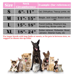 Katoggy inflatable dog cone collar side view shows slim profile and visibility