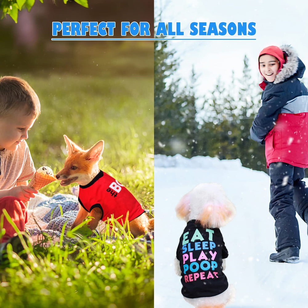 KATOLK colorful dog shirts offer variety for different moods.
