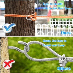 KATOLK dog tie-out safety line with bright color improves visibility and safety.