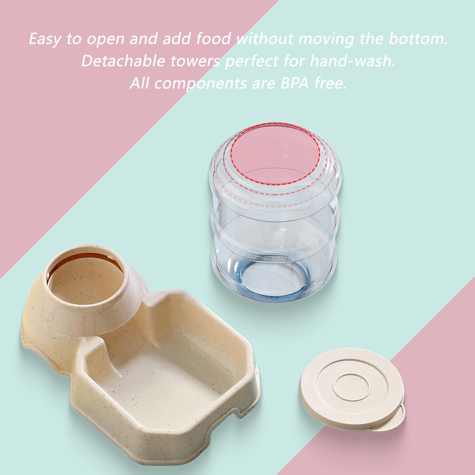 kattypet automatic pet waterer side view confirms spill-free hydration during daily use
