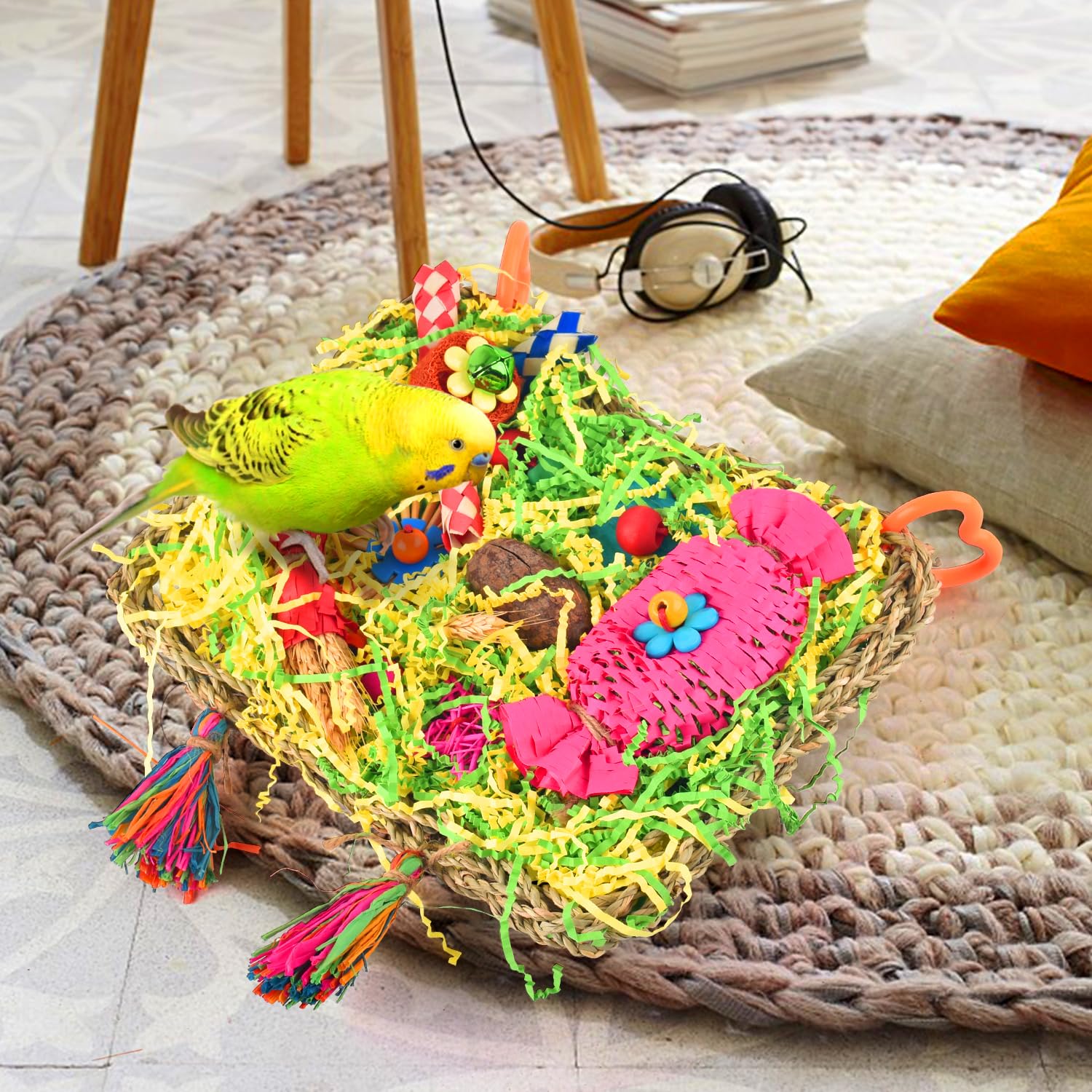 KATUMO Bamboo trap detail highlights safe materials and sturdy play.