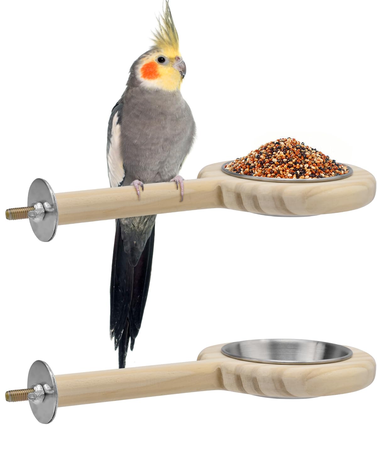 KATUMO bird perch wood provides a sturdy natural grip for comfortable rest.