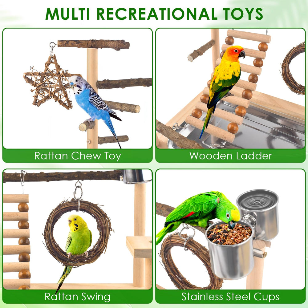 KATUMO Bird Playground ladder promotes multi-step climbing for exercise