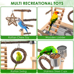 KATUMO Bird Playground ladder promotes multi-step climbing for exercise