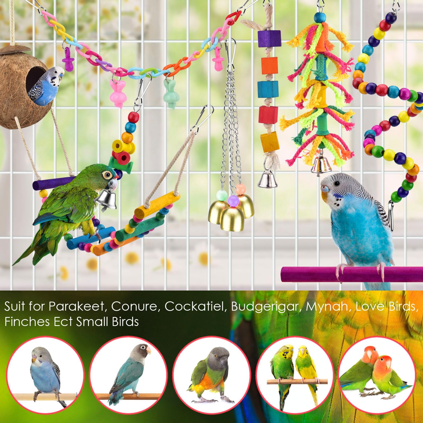 KATUMO cage decor hooks for easy installation and habitat upgrade