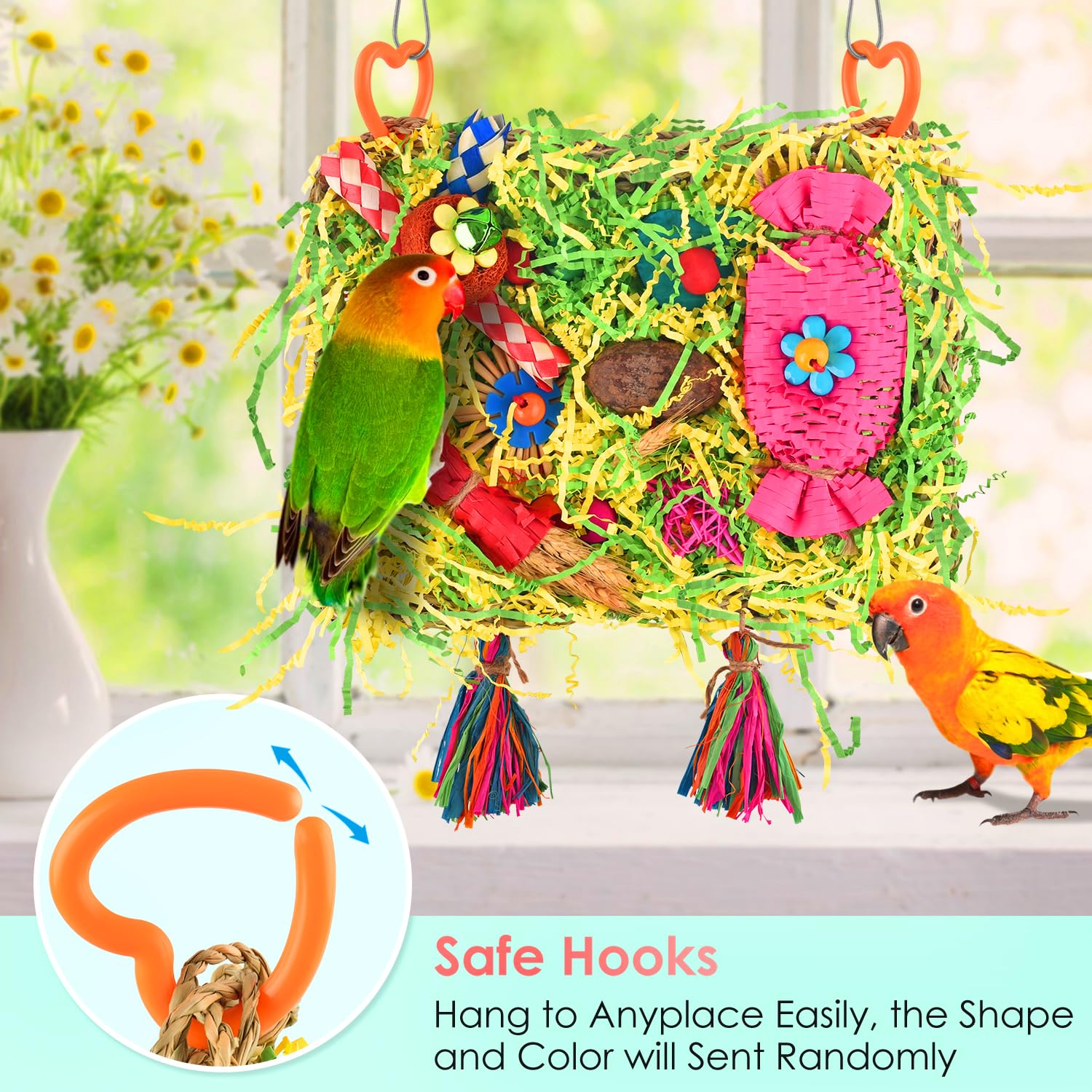 KATUMO Corn ear piece adds snack-like interest and pecking.
