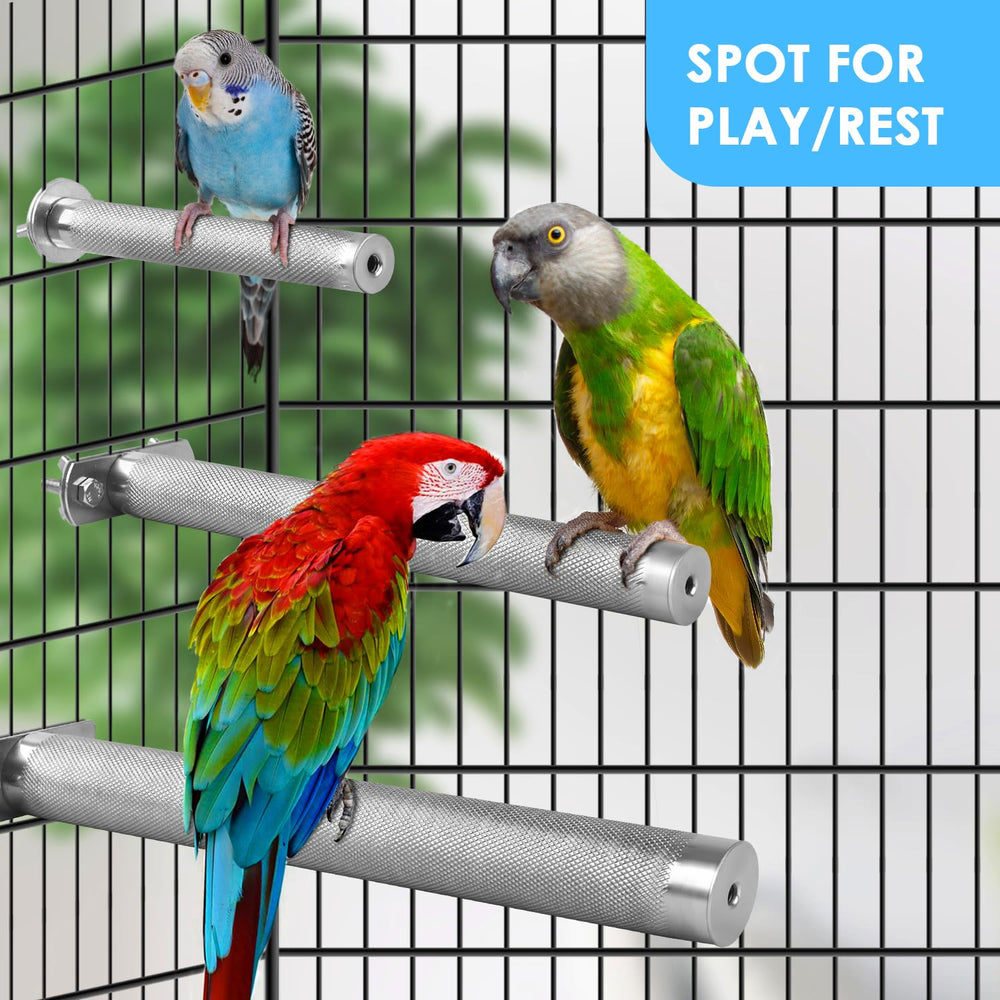 KATUMO Parrot Perch easy-install hardware for quick cage setup.