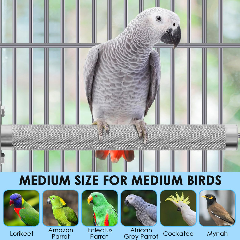 KATUMO Parrot Perch suits small to large parrots securely.