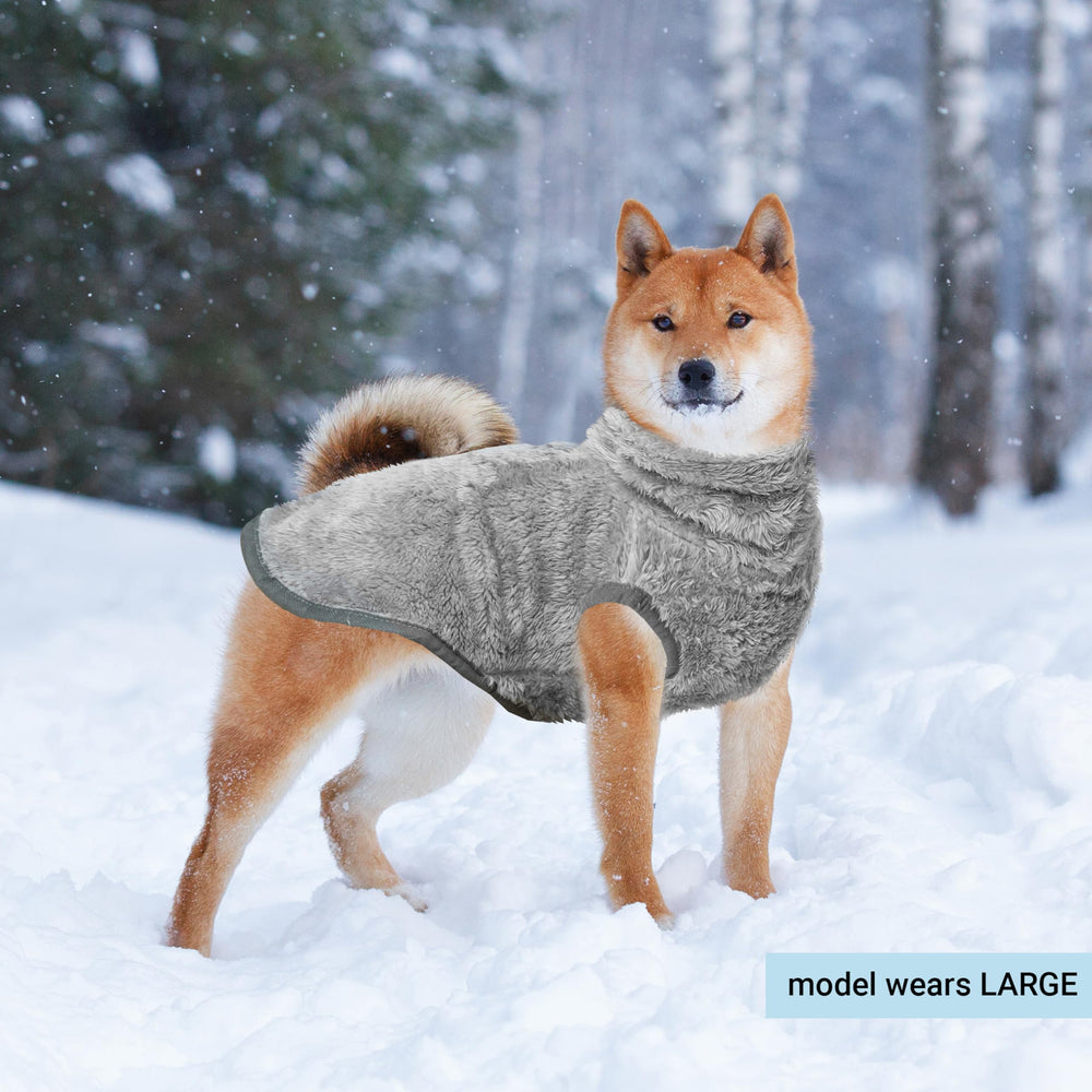 KAYCOWZA plush fleece coat feels soft and cozy.