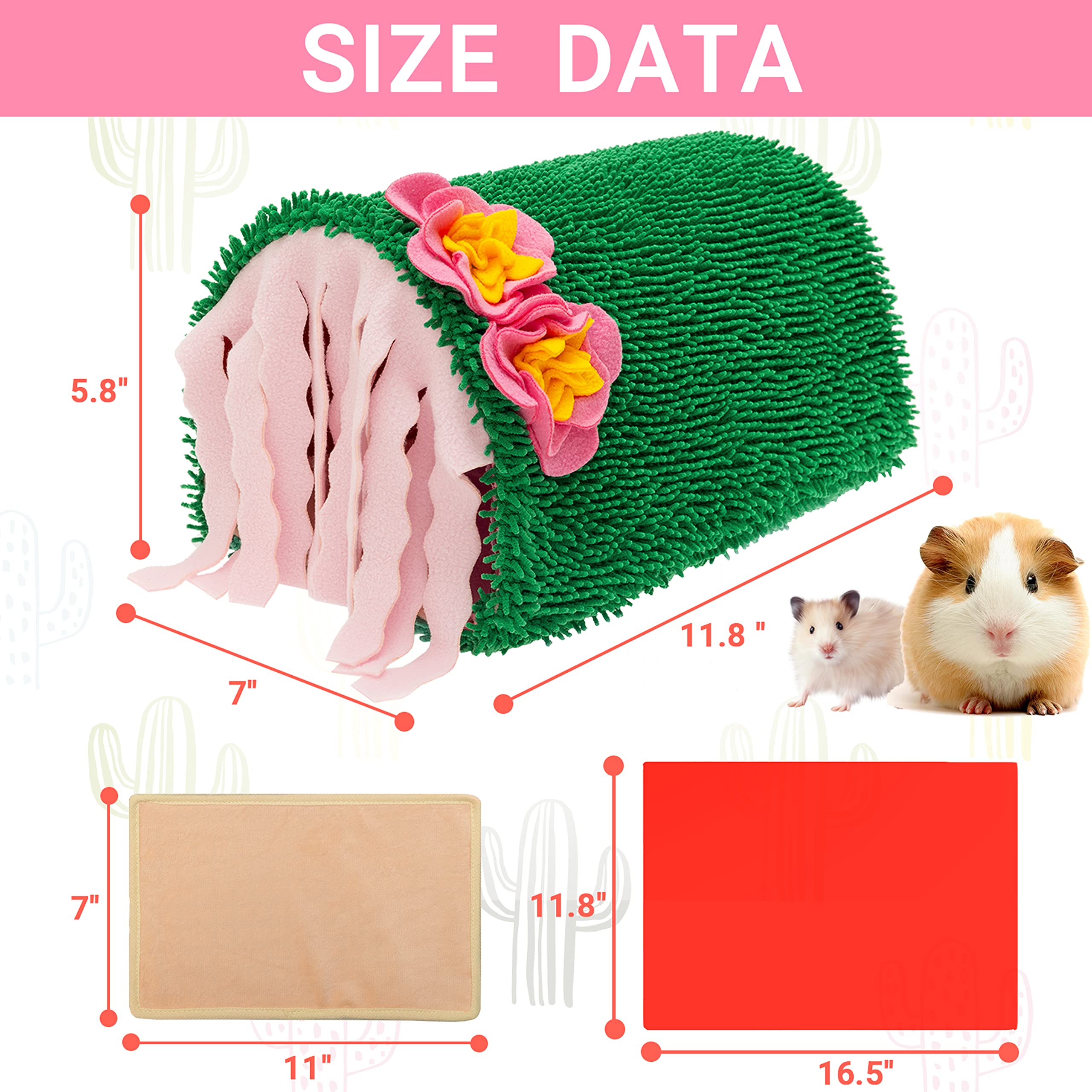 KAYCOWZA Guinea Pig Hideout warm-cool mat for all-season comfort and exploration.
