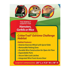 Kaytee CritterTrail Extreme Challenge Habitat spiral ramp encourages climbing exploration