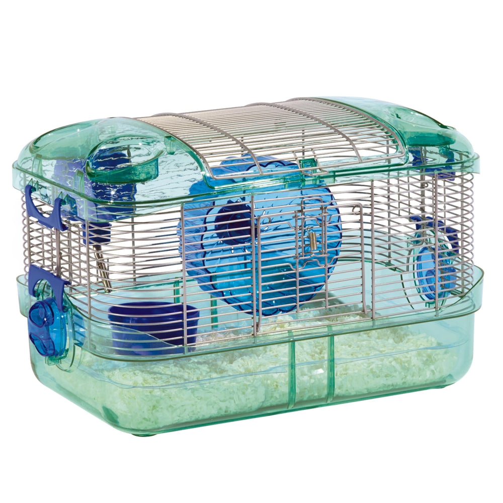 Kaytee CritterTrail Quick Clean Habitat wire frame shows sturdy construction for safe confinement.