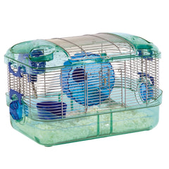 Kaytee CritterTrail Quick Clean Habitat wire frame shows sturdy construction for safe confinement.