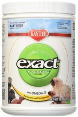 Kaytee Exact Hand Feeding Baby Bird 18oz bottle front view supports reliable daily feeds.