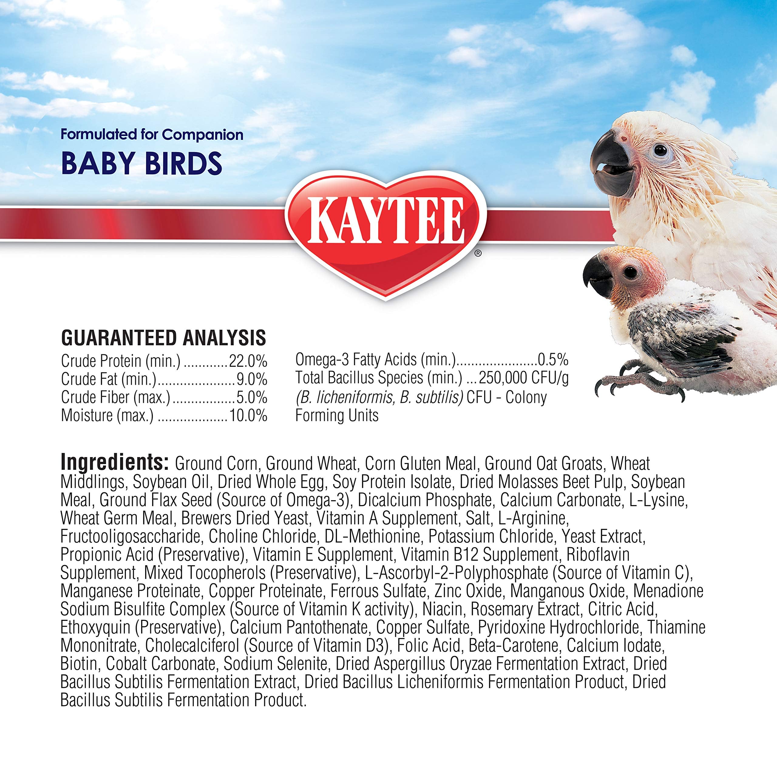 Kaytee Exact Hand Feeding demonstrates taste compatibility with Exact adult diets.