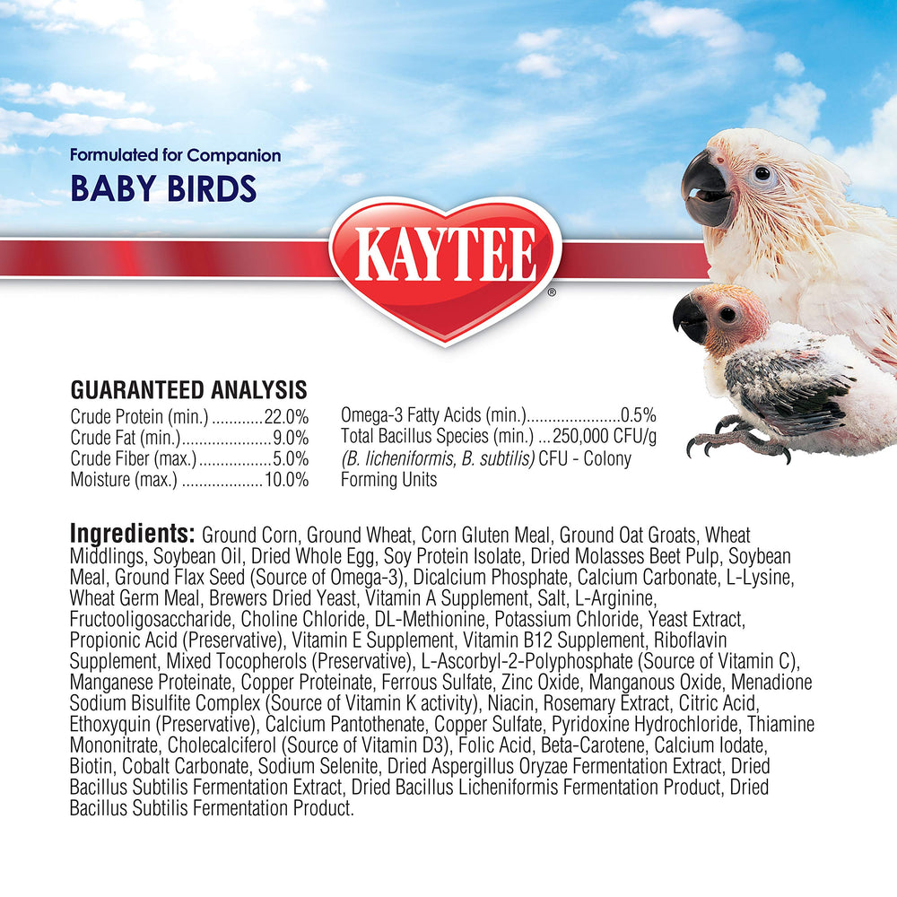 Kaytee Exact Hand Feeding demonstrates taste compatibility with Exact adult diets.
