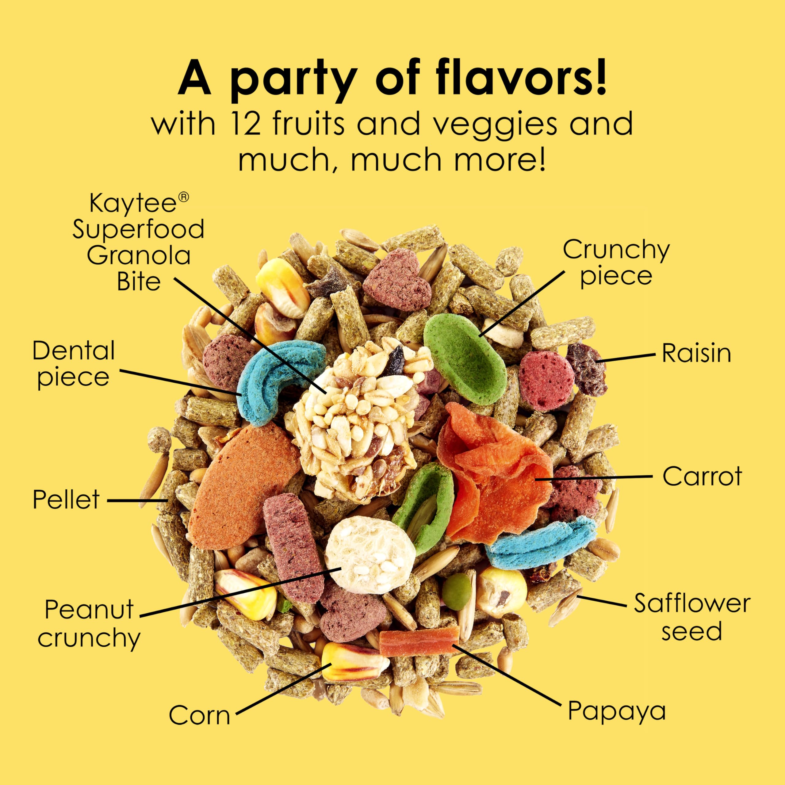 Kaytee Fiesta foraging-inspired mix keeps guinea pigs mentally engaged during meals.