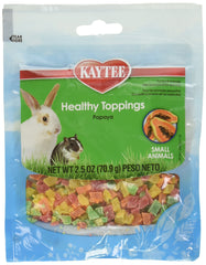 Kaytee Healthy Toppings Papaya packaging highlighting natural fruit treat for small animals