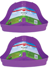 Kaytee Hi-Corner Litter Pan from Super Pet for large pets reduces mess and makes cleanup easier