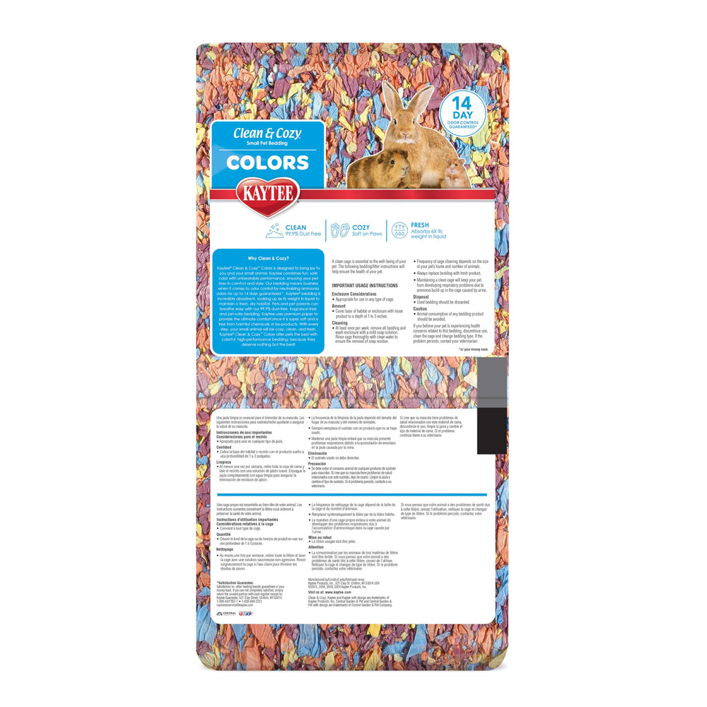 Premium paper makes Kaytee bedding soft and safe for pets.