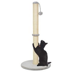 Kazura 34-inch cat scratching post tall design for full-body stretches and exercise.