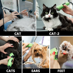 KBDS ceramic cutter stays cooler to reduce heat during grooming