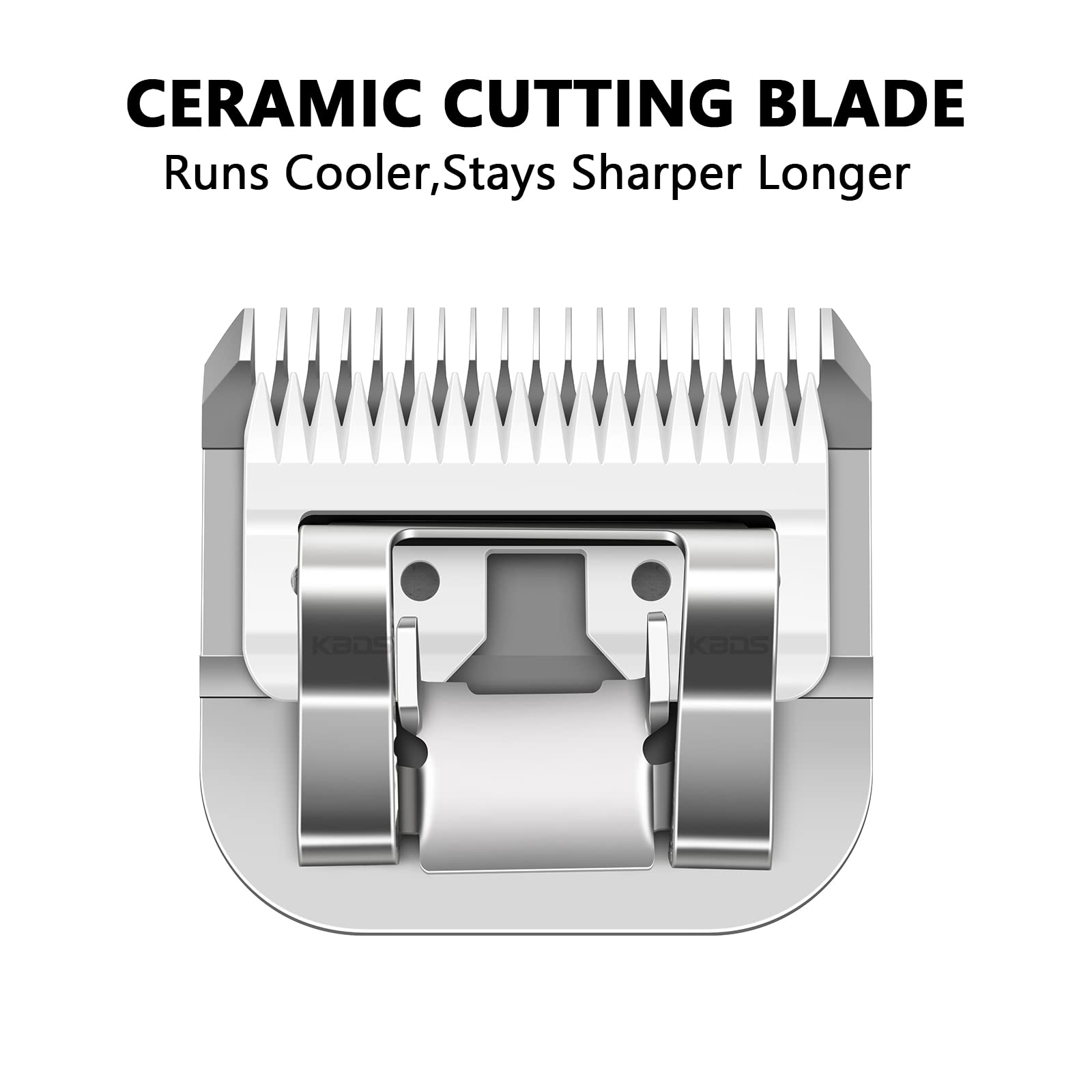 KBDS ceramic blade compatible with Andis and Oster clippers for versatile grooming.