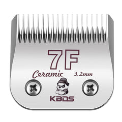 KBDS cuchilla cerámica 7F, filo estable y menor calentamiento para grooming.