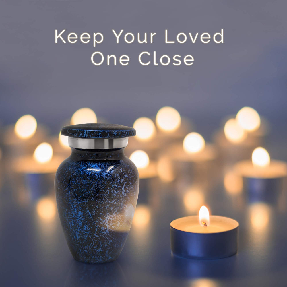 KC Katie Collection compact memorial container: discreet tribute for shelves or mantels.